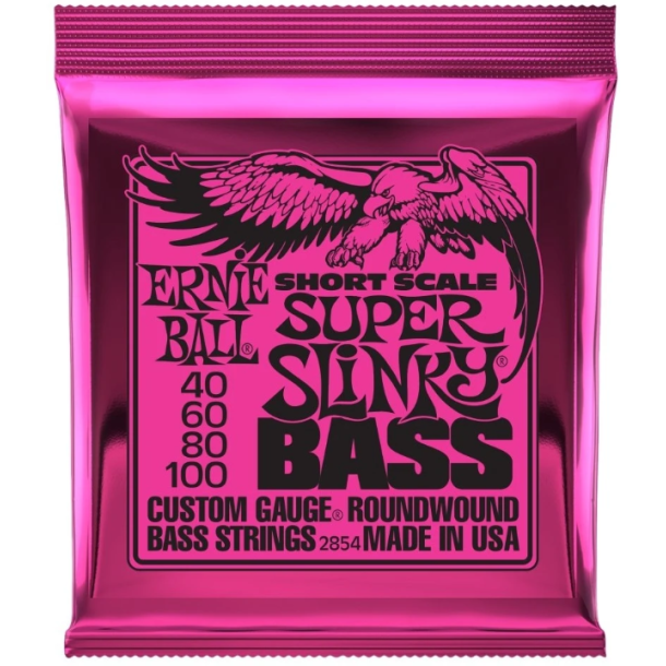 Ernie Ball 2854 Short Scale Bass Super Slinky Nickel